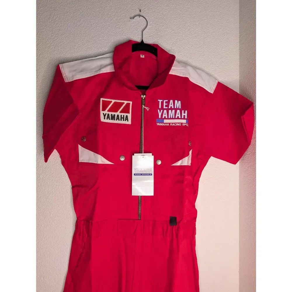 VTG Yamaha NWT Rare Racing Japan Pink Jumpsuit Streetwear - Picture 4 of 8